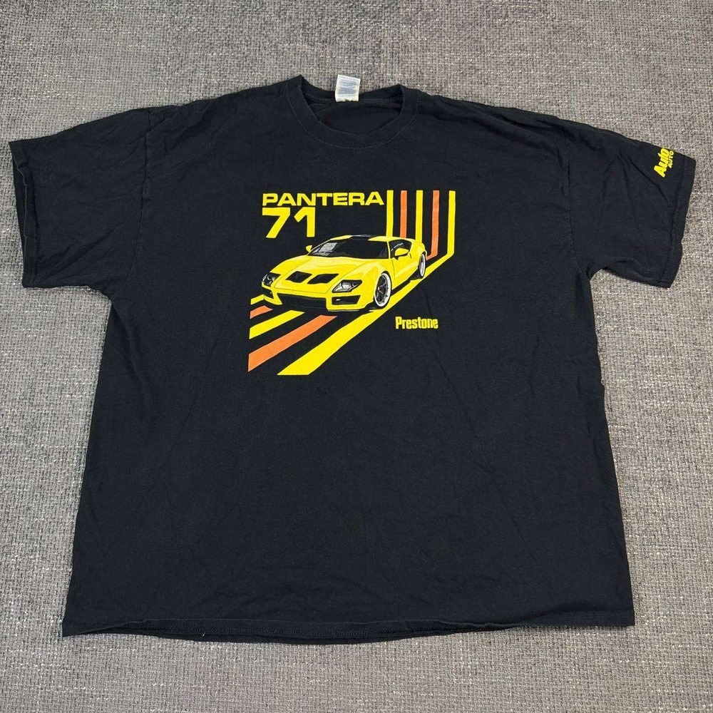 Pantera 71 De Tomaso Racing T-Shirt Unisex XL Black Graphic Tee